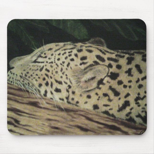 Mousepad leopardo do sono (Frente)