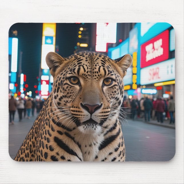 Mousepad Leopardo na Times Square (Frente)