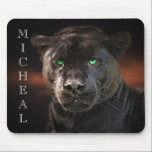 Mousepad Leopardo Negro — Grande Gato Personalizado<br><div class="desc">Este design pode ser personalizado na área fornecida pela alteração da foto e/ou do texto. Ou pode ser personalizado clicando em Personalizar este Modelo e, em seguida, escolhendo o clique para personalizar mais a opção e excluir ou alterar a cor do plano de fundo, adicionar texto, alterar a cor ou...</div>