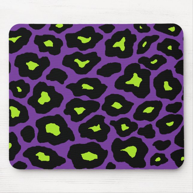 Mousepad Leopardo roxo e Limão (Frente)