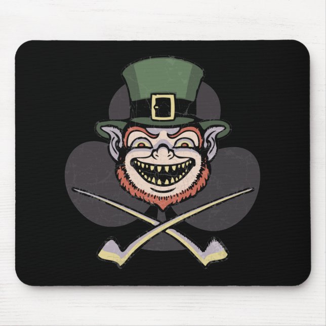 Mousepad Leprechaun mau afortunado (Frente)
