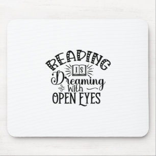 Mousepad Ler Leitura De Arte Sonha Com Olhos Abertos