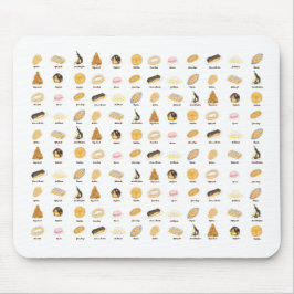Mousepad Les Pâtisserie Françaises watercolor