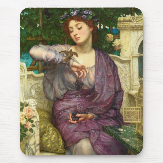 Mousepad Lesbia e seu Sparrow (por Edward John Poynter) (Frente)