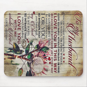 Mousepad Letra Coca-a-Marido Bonito presente Dia Padre