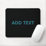 Mousepad Letra com destaque editável com sombra suspensa<br><div class="desc">Texto de aparência brilhante e expressiva, personalize como quiser!</div>