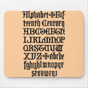 Mousepad Letra Gótica Pad do Mouse