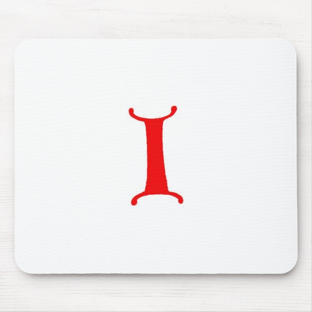 Mousepad Letra I (Frente)