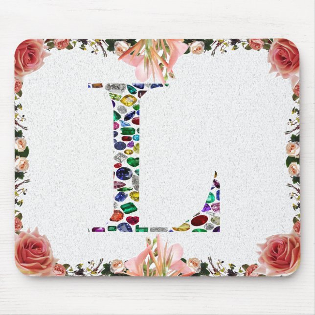 Mousepad Letra L Monograma (Frente)