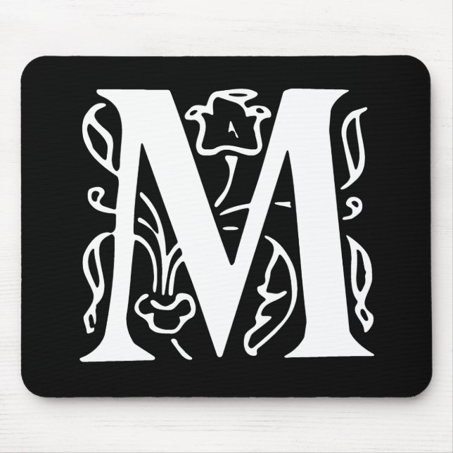 Mousepad Letra M Elegante (Frente)