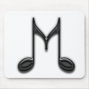 Mousepad Letra musical de "M"