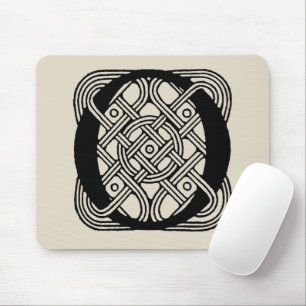 Mousepad Letra O Vintage Celtic Knot Monograma
