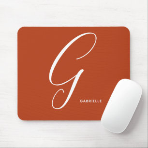 Mousepad Letra Script G Queimada Em Monograma