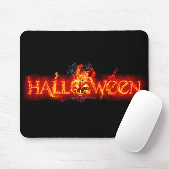 Mousepad Letras ardentes maciças do SlipperyJoe's Halloween (Com mouse)