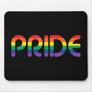 Mousepad Letras Balões do Orgulho do Arco-Íris