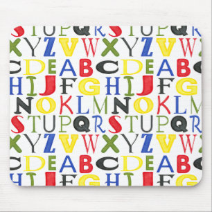 Mousepad Letras coloridas de Megan Meagher