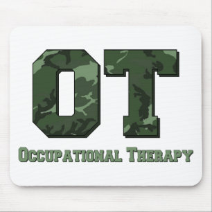 Mousepad letras de camo verde escuro