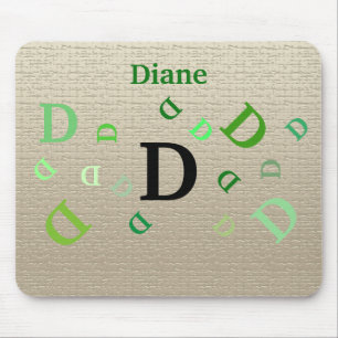 Mousepad - Letras Desordenadas com Nome em Verde