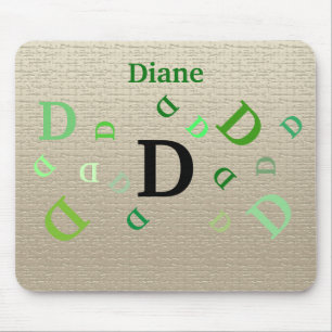 Mousepad - Letras embaralhadas com nome em verde