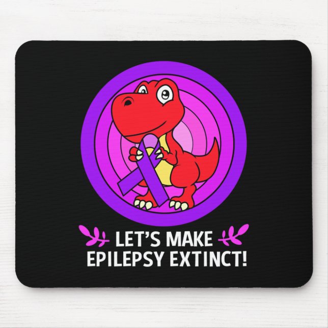 Mousepad Lets Make Epilepsy Extinct Epilepsy Awareness Kids (Frente)