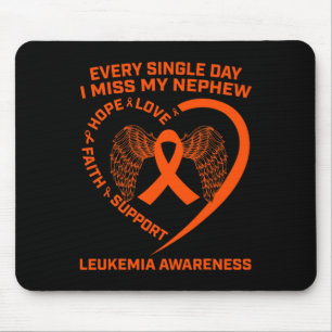 Mousepad Leucemia Cardíaca Laranja Sensibilização Na Memóri