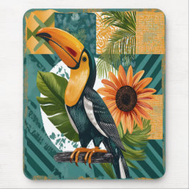 Mousepad Leuchtender Tukan in tropischer Harmonie