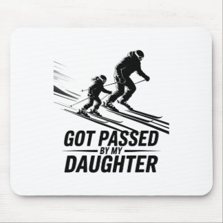 Mousepad Levado De Pé Por Minha Filha Engraçado Esquiando _