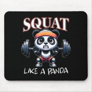 Mousepad Levantamento de Peso de Panda Fitness Citação Engr