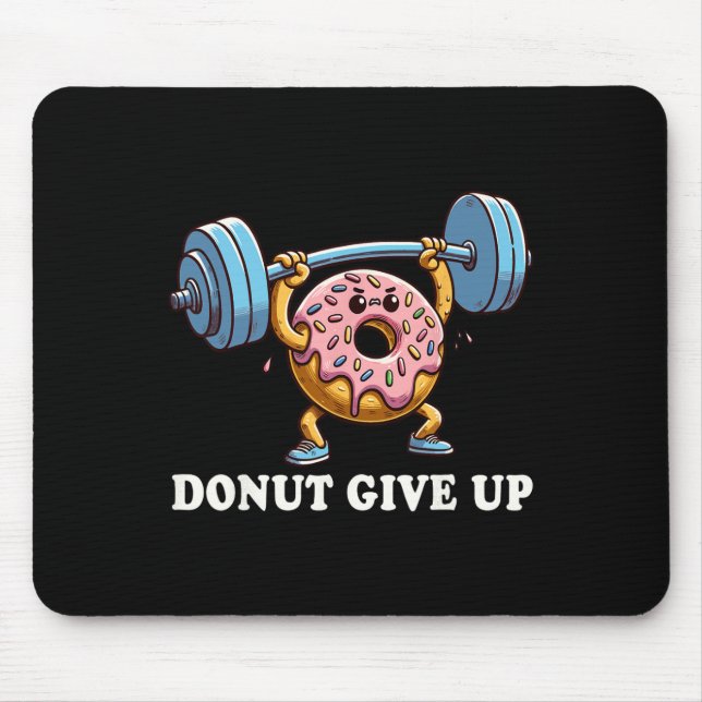 Mousepad Levantamento de peso - Rosquinha de ginástica engr (Frente)