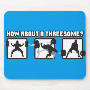 Mousepad "Levantamento de potência" - Quadrado, Banco, Elev