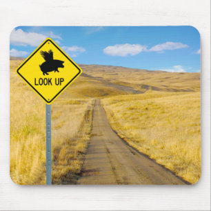 Mousepad Levante Os Olhos Para Os Suínos Podem Voar
