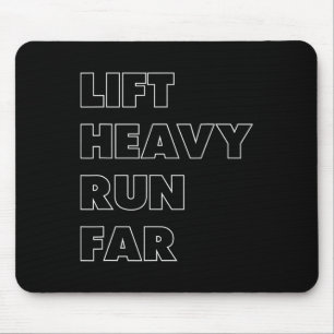 Mousepad Levante Pesado Corra Longe Esporte Híbrido Fitness