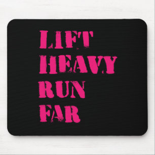 Mousepad Levante Pesado Corra Longe Esporte Híbrido Fitness