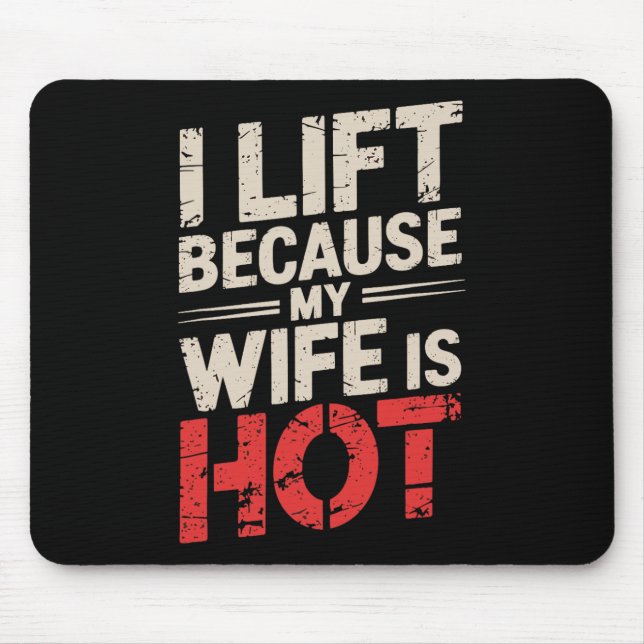 Mousepad Levanto Porque Minha Esposa Está Quente 1 (Frente)