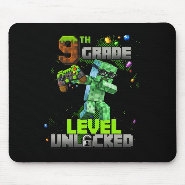 Mousepad Level 9 Unlocked Awesome Since 2016 Birthday Boy P (Frente)