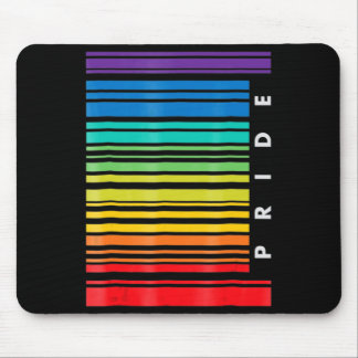 Mousepad LGBT Mês de consciência Código de barras Orgulho P