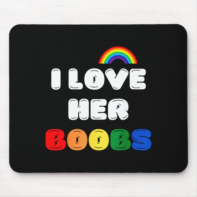 Mousepad Lgbtq+ Lesbian Matching Couples Compliment I Love  (Frente)