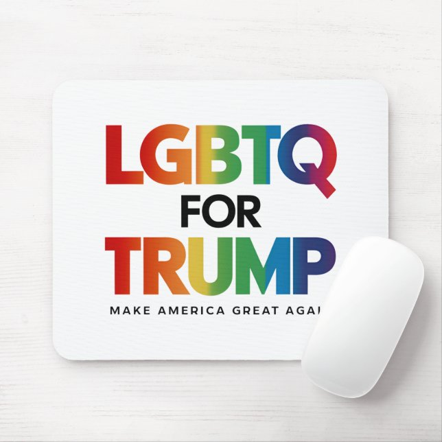 MOUSEPAD LGBTQ PARA TRUMP GAY LESBIAN PARA TRUMP 2024 (Com mouse)