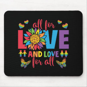 Mousepad LGBTQ - Tudo por amor e amor para todos