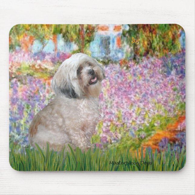 Mousepad Lhasa Apso 20 - Jardim (Frente)