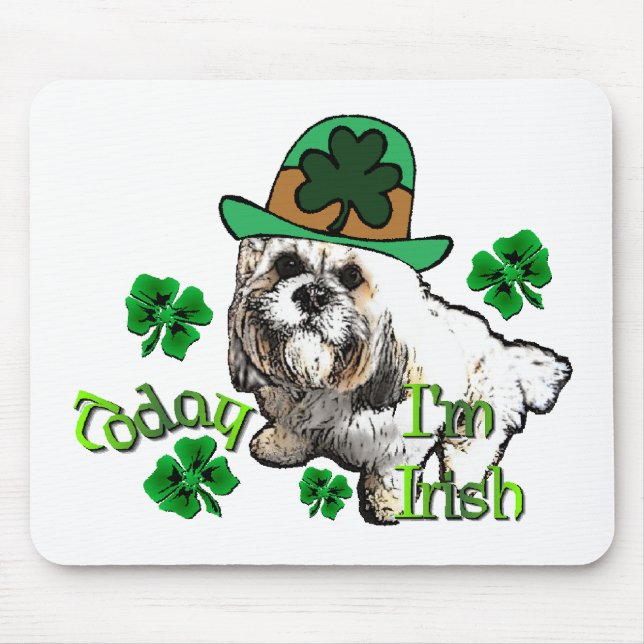 Mousepad Lhasa Apso St Patricks (Frente)