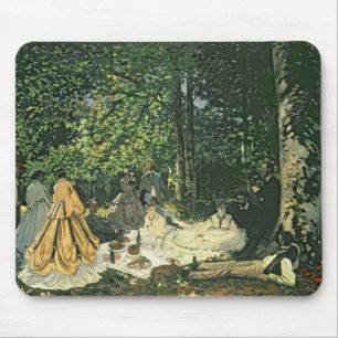 Mousepad l'Herbe do sur de Claude Monet Le Dejeuner,