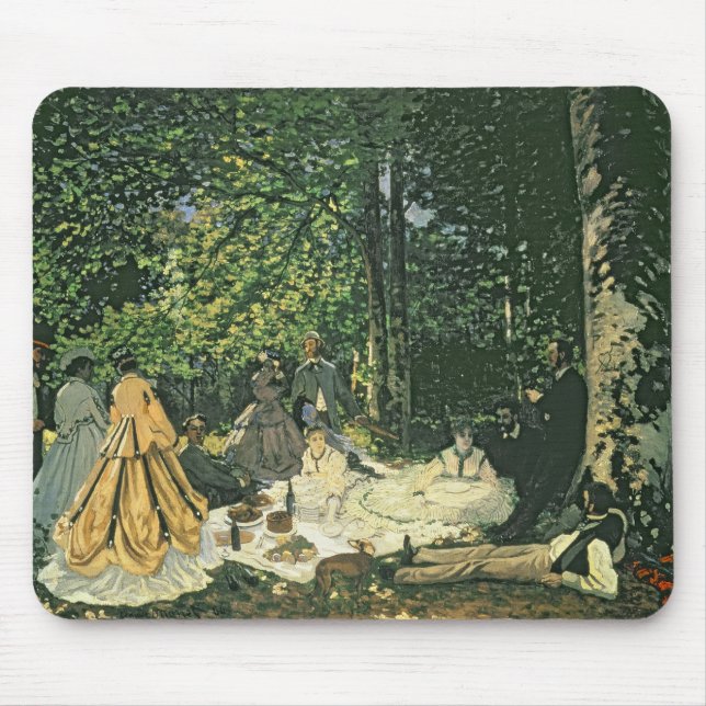 Mousepad l'Herbe do sur de Claude Monet | Le Dejeuner, (Frente)