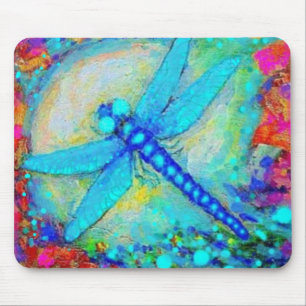 Mousepad Libélula azul Sparkling por Sharles