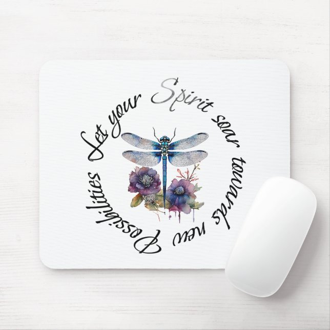 Mousepad Libélula - espírito de novas possibilidades (Com mouse)