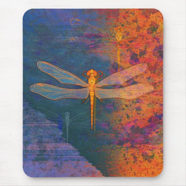 Mousepad Libélula flamejante (Frente)