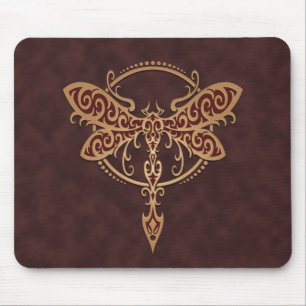 Mousepad Libélula tribal - marrom