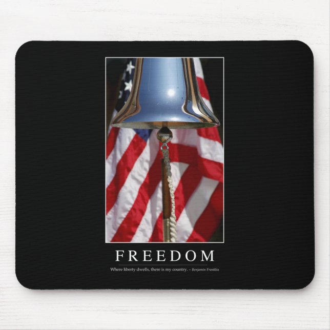Mousepad Liberdade: Cotação Inspirativa 1 (Frente)