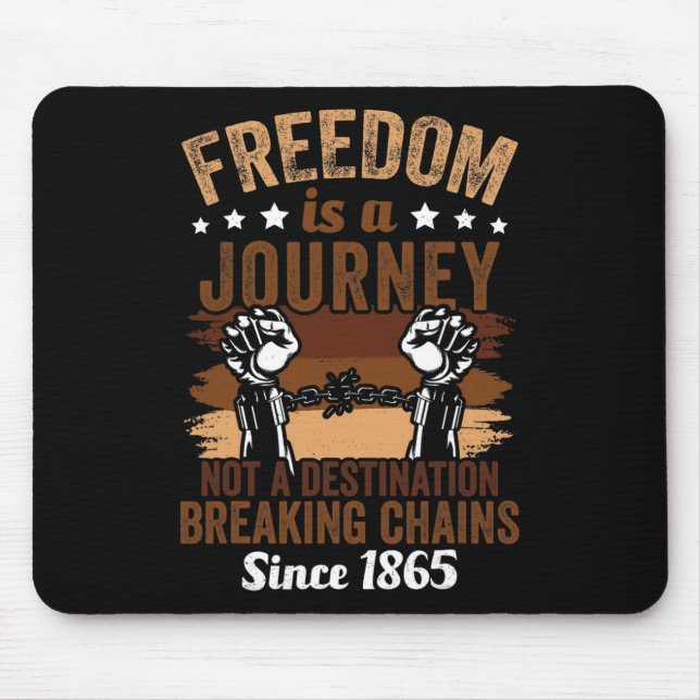 Mousepad Liberdade é uma jornada de 1865 afro-americanos (Frente)