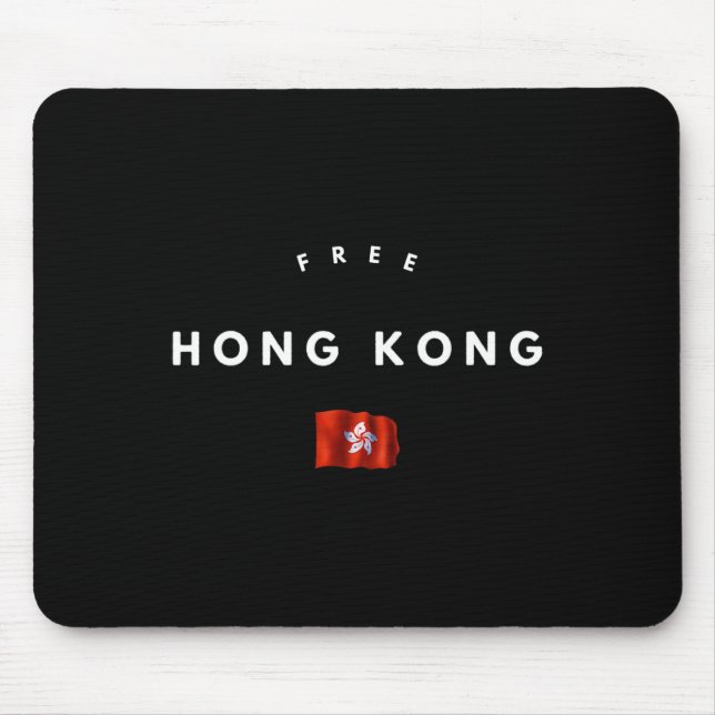 Mousepad Liberdade para a democracia em Hong Kong agora #fr (Frente)
